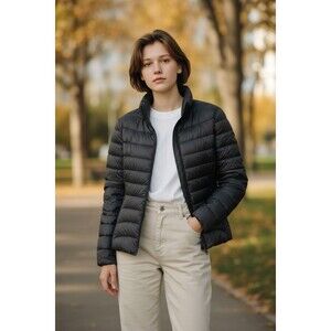 UNIQLO Down Jacket Women  Size EU-L , US-M Black Ultra Light